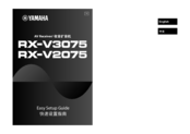Yamaha RX-V3075 Easy Setup Manual