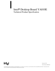 Intel YA810E Technical Product Specification