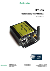 ELTRONIKA ELT-LAN User Manual
