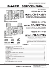 Sharp CD-BK260V Service Manual