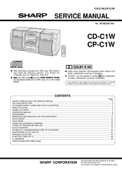 Sharp CD-C1W Service Manual