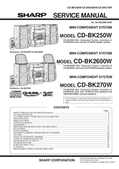 Sharp CD-BK2600W Service Manual