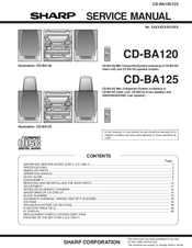 Sharp CD-BA120 Service Manual