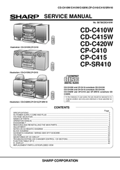 Sharp CD-C410W Service Manual