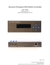 Dynamic Perception MX3 User Manual