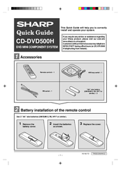Sharp CD-DVD500H Quick Manual