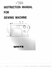 White 1744 Instruction Manual