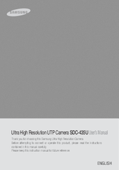 Samsung SDC-435U User Manual
