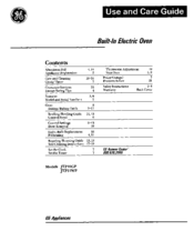 GE JTP10GP Use And Care Manual