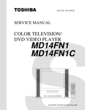 Toshiba MD 14FN1 Service Manual