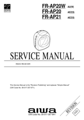 Aiwa FR-AP20 Service Manual