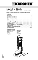 Kärcher K 280 M Operator's Manual