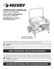 Husky HU5000 Series Operator's Manual