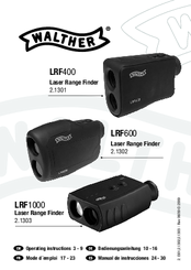 Walther LRF600 Operating Instructions Manual