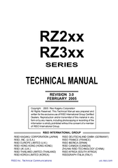 Riso RZ3xx Series Technical Manual