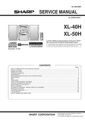 Sharp XL-50H Service Manual