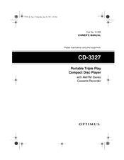 Optimus CD-3327 Owner's Manual