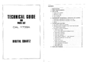 Seiko Y739A Technical Manual