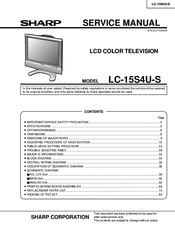 Sharp LC-15S4US Service Manual