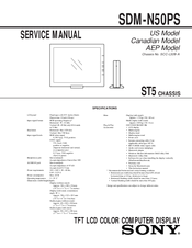 Sony Multiscan SDM-N50PS Service Manual