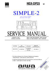 Aiwa NSX-DP25 Service Manual