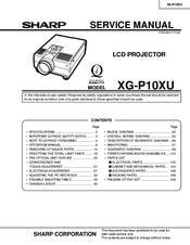 Sharp Notevision XG-P10XU Service Manual