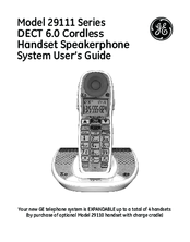 GE 29111 Series User Manual