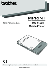 Brother MW-145BT MPrint Quick Reference Manual