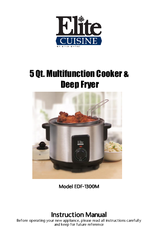 MaxiMatic Elite Cuisine EDF-1300M Instruction Manual