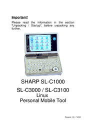 Sharp SL-C1000 Quick Start Manual