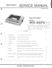 Sharp MZ-80P5 Service Manual