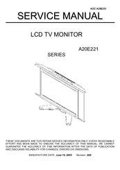 AOC A20E221 Series Service Manual