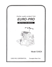 Euro-Pro 534DX Instruction Manual