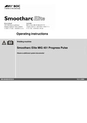 BOC Smootharc Elite MIG 451 Progress Pulse Operating Instructions Manual