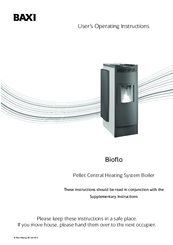Baxi Bioflo 12 kW Pear User Operating Instructions Manual