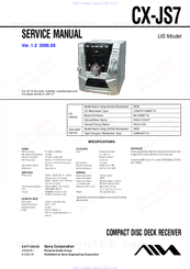 Sony X-JS7 Service Manual