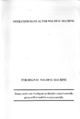 Mishto MIG-130S Operation Manual