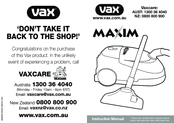 Vax VS-022 Instruction Manual