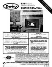 Enviro E30G Owner's Manual