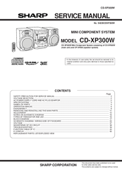 Sharp CD-XP300W Service Manual