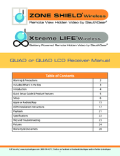 KJB Xtreme Life Wireless QUAD/QUAD LCD Lcd Receiver