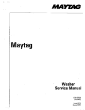 Maytag MAV8500 Service Manual