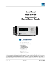 Lake Shore 625 User Manual
