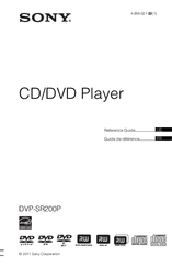 Sony DVP-SR200P Manual