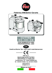 Fac C8 Instructions For Use And Maintenance Manual