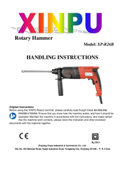 Xinpu XP-R26B Handling Instructions Manual