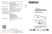 Pentax Optio A30 Operating Manual