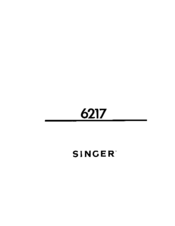 Singer 6217 Instructions Manual
