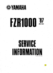 Yamaha 1987 FZR1000 Service Information