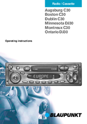 Blaupunkt Minnesota DJ30 Operating Instructions Manual